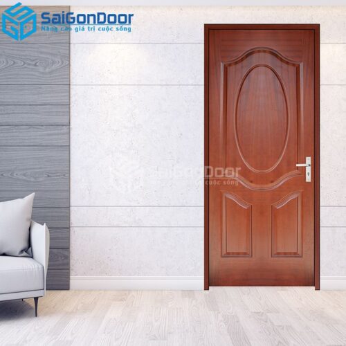 Cửa Gỗ HDF Veneer 3A-Căm Xe 2-HDFV-SGD